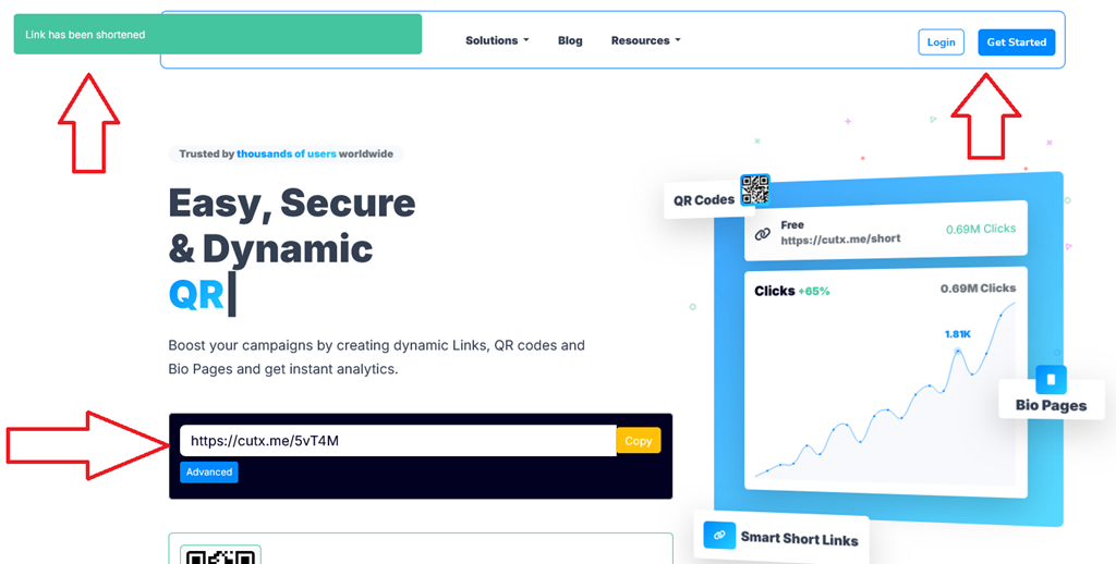 How to Schedule Links in CutX.me Step 1